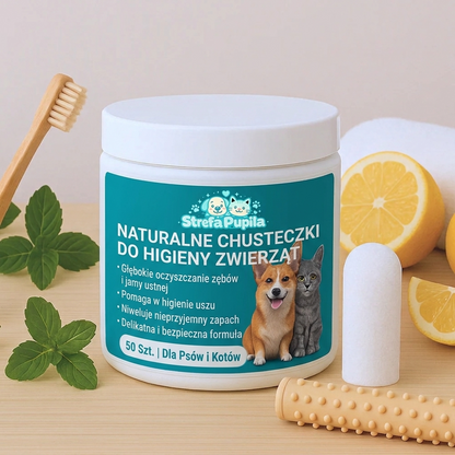 Higimo - Naturalne chusteczki do higieny zwierząt (50szt)