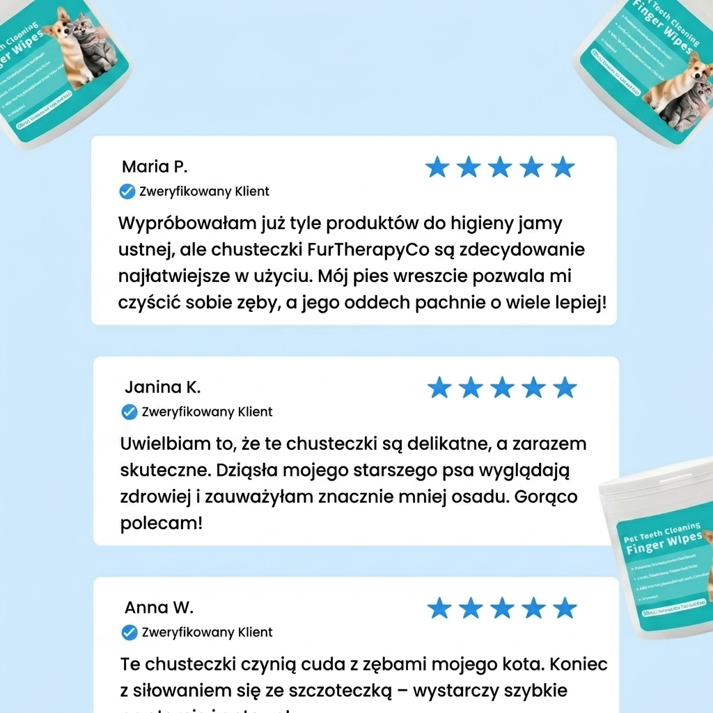 Higimo - Naturalne chusteczki do higieny zwierząt (50szt)